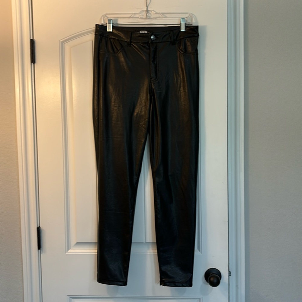Black Pleather pants